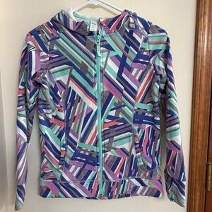 Athleta Girl Multicolor Zip Up Hoodie